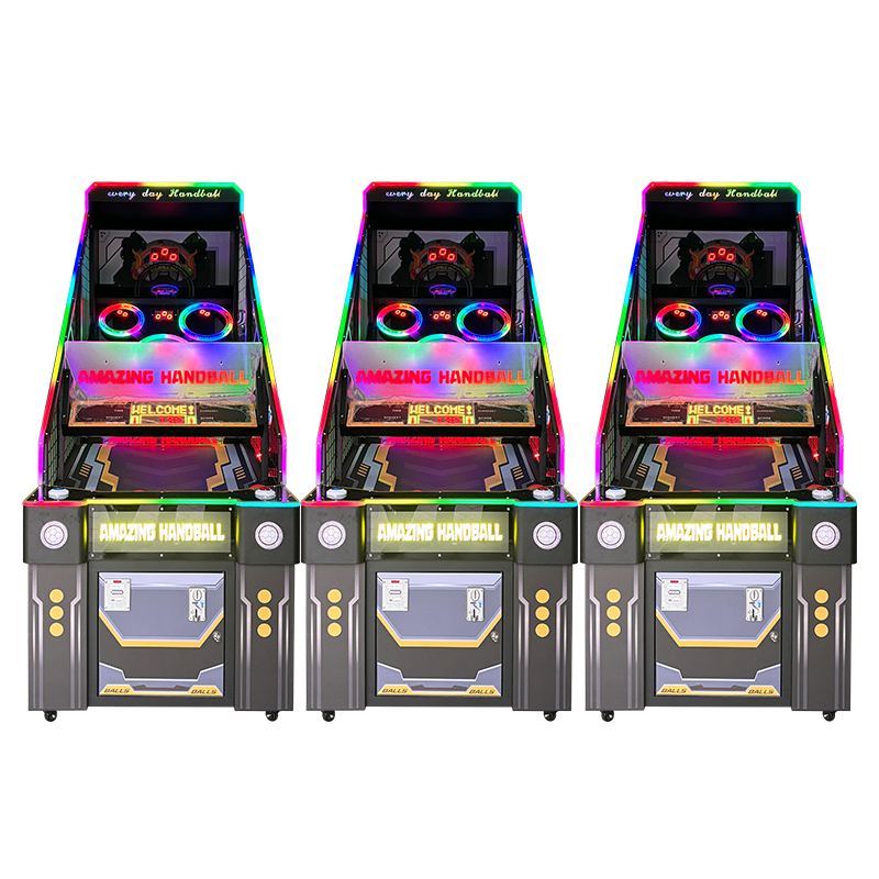 AMA New Coin-Operated Vending Machine - Arcade Carnival Ball Toss & Handball Game for Amusement and Family Fun,AMA Amusement