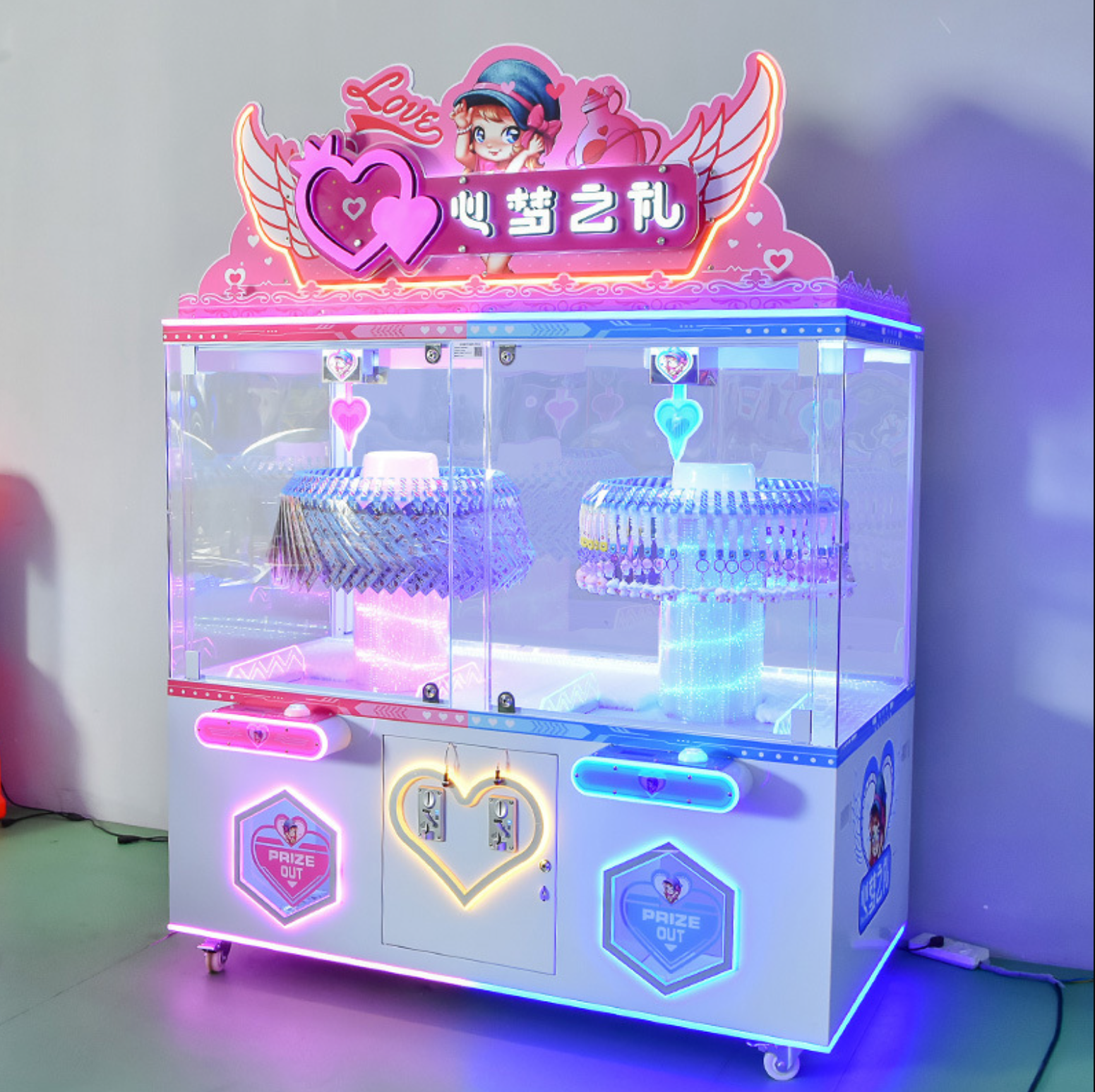 New gift turntable game machine heart dream gift for two play gift machine,AMA Amusement