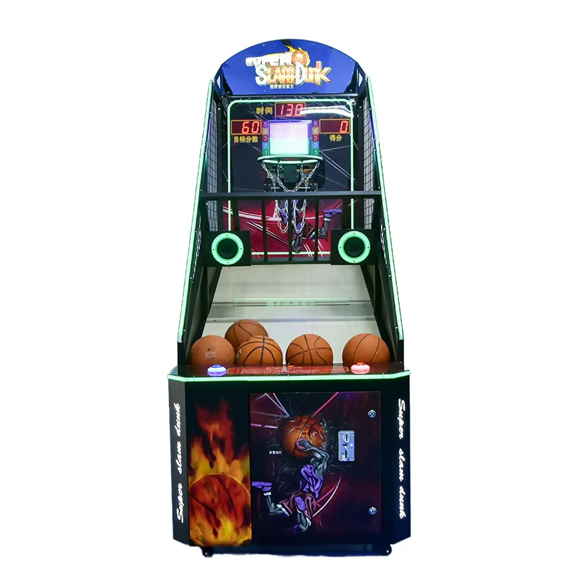 Commercial arcade basketball machine front view