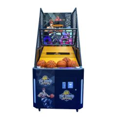 Basketball arcade machine gameplay front view