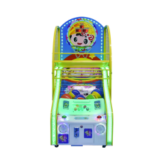 Kids coin-operated basketball arcade machine front view