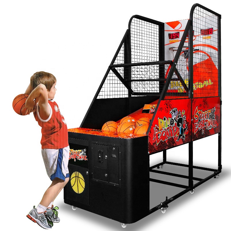 Foldable Basketball Arcade Machine For Space-Saving Venues
