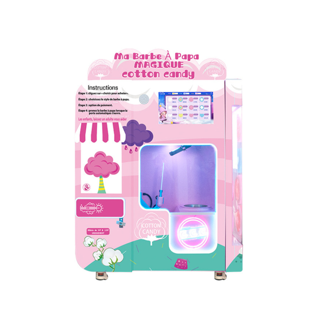 cotton candy robot vending machine,AMA Amusement