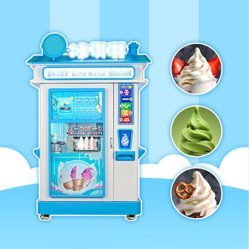 Sabores de helado suave automático