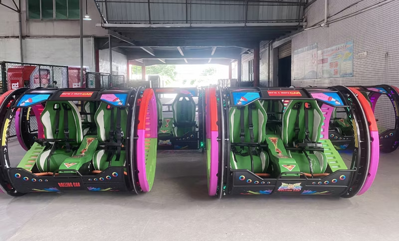 AMA Amusement 360 rolling car inventory in factory