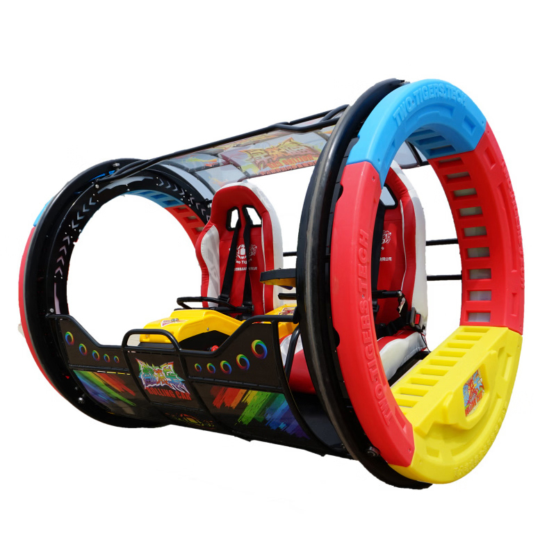 Side view of 360 rolling car showing full structure