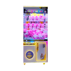 Toy plush catcher blue claw machine with bill acceptor,AMA Amusement