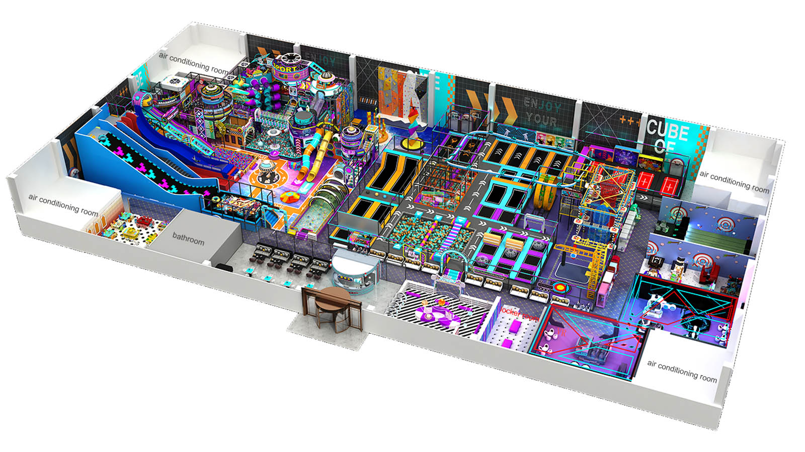 Indoor Playground Design Diagram