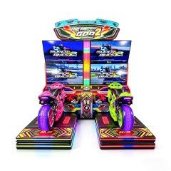 Dual-screen arcade motorcycle game,AMA Amusement