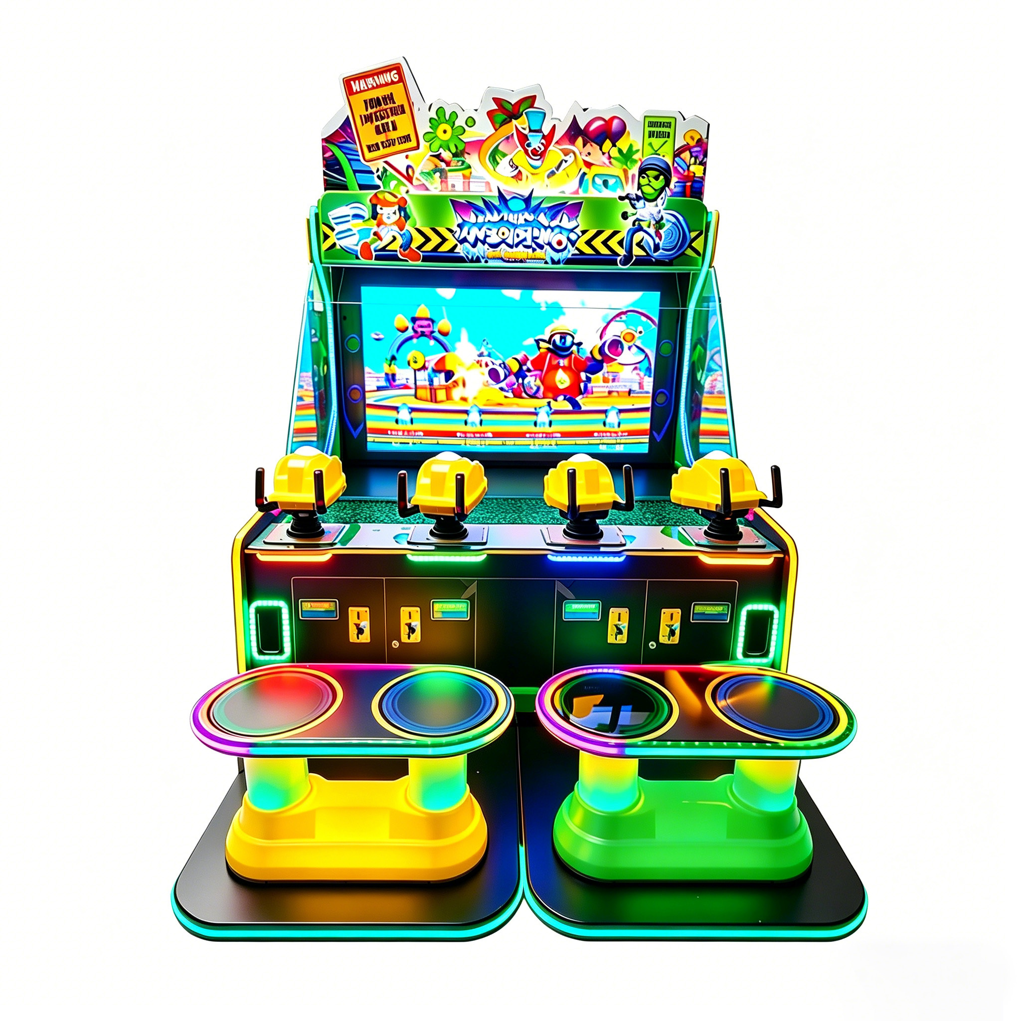 Zombie themed water shooting video game machine AMA AMUSEMENT