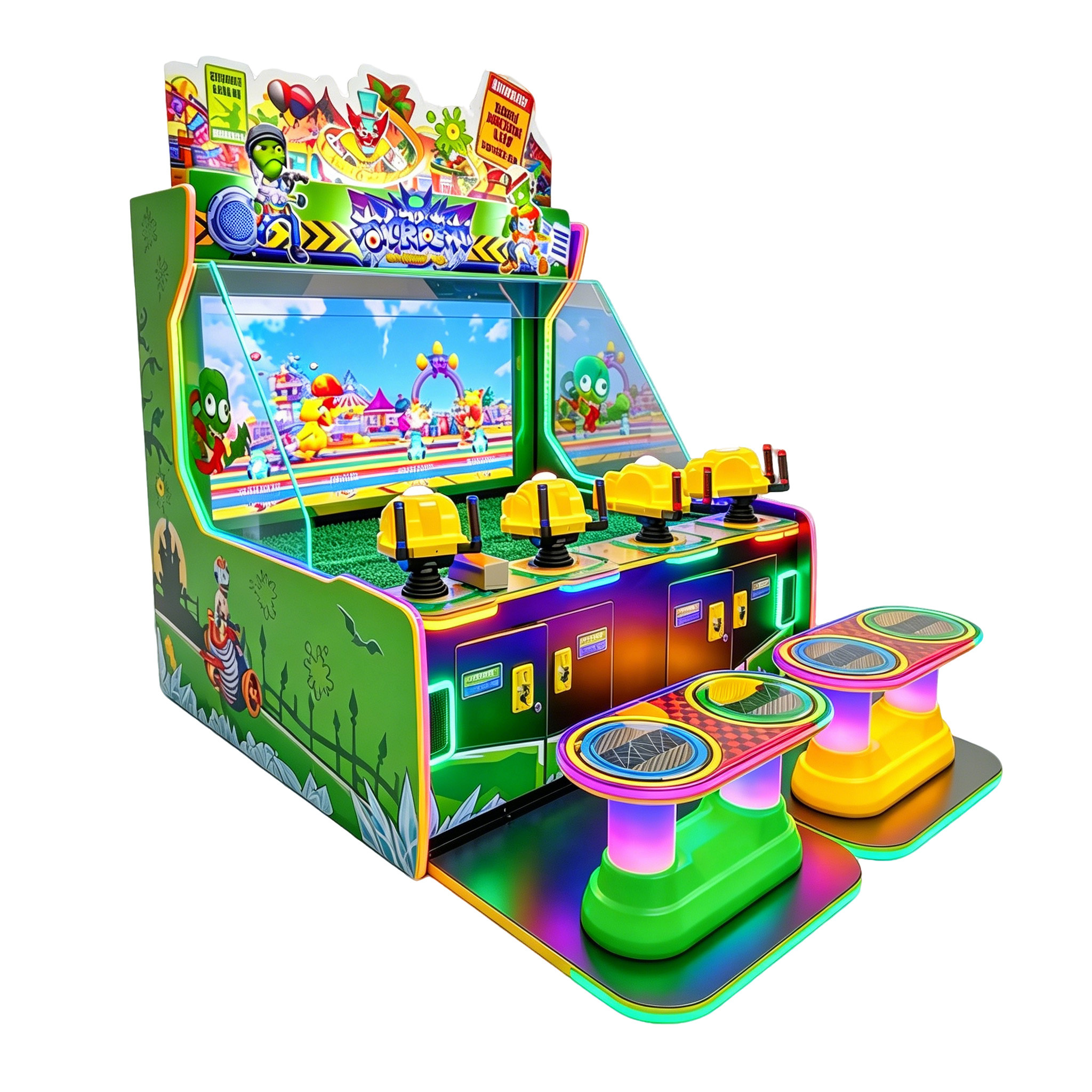Zombie themed water shooting video game machine AMA AMUSEMENT