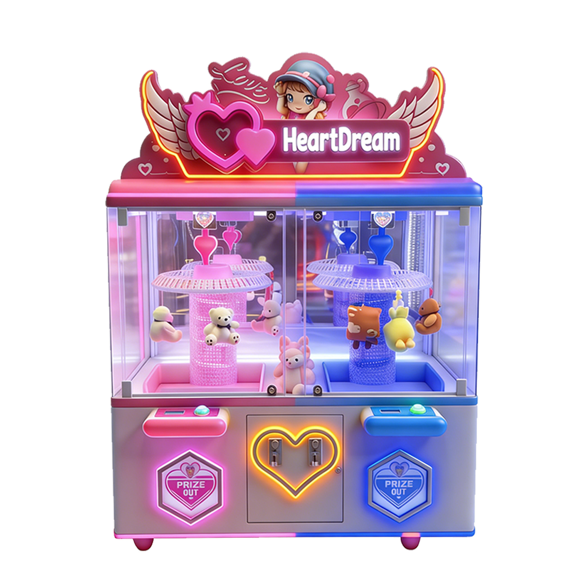 New gift turntable game machine heart dream gift for two play gift machine,AMA Amusement
