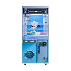 Toy plush catcher blue claw machine with bill acceptor,AMA Amusement