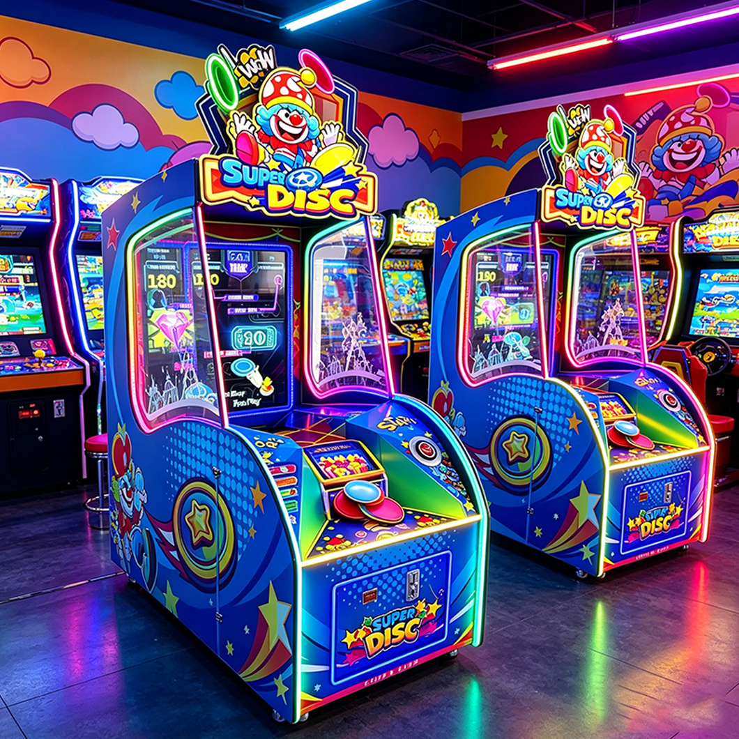 Super Disc Arcade Redemption Ticket Machine,AMA Amusement