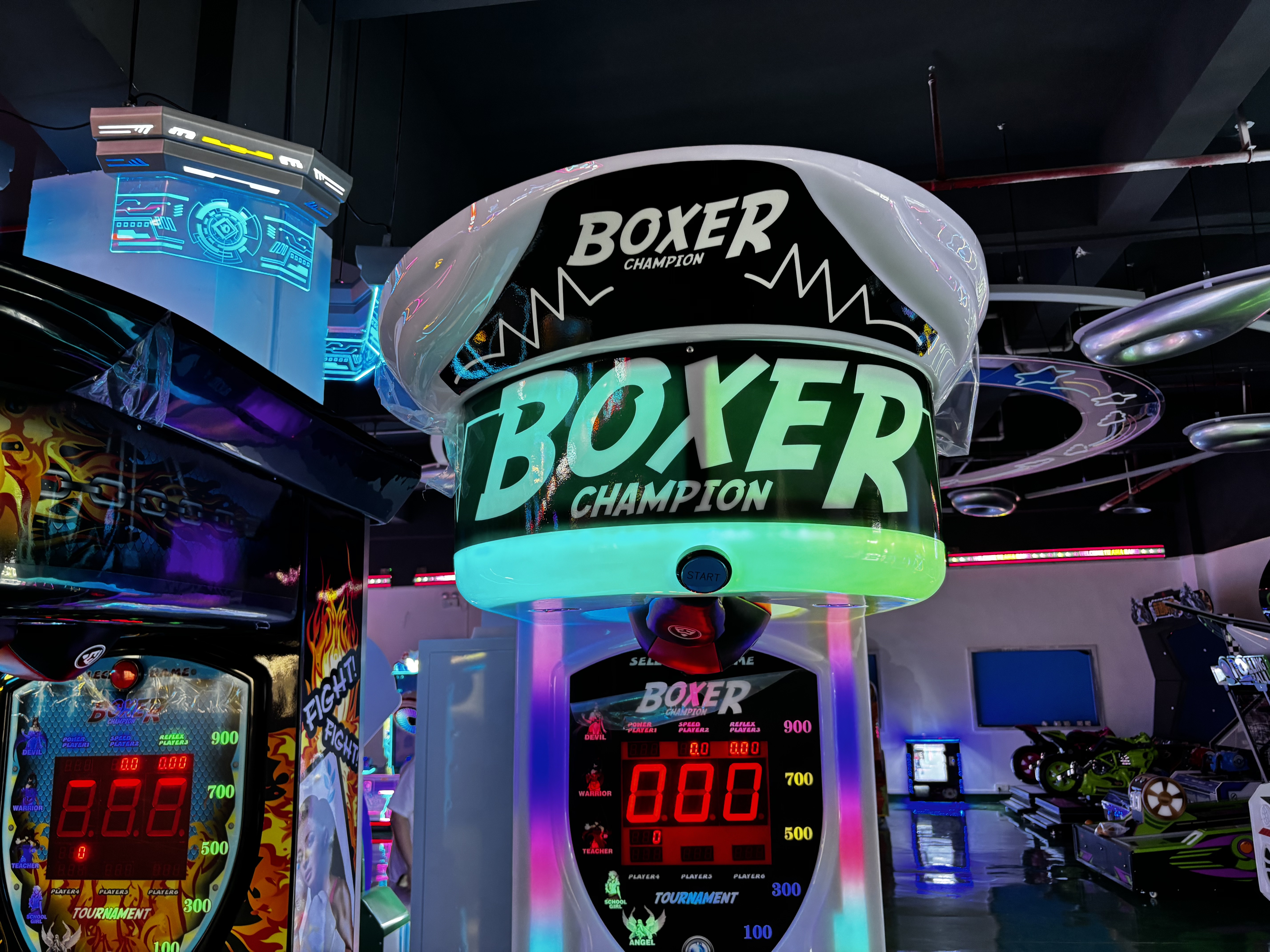 Boxer Champion Boxing Arcade Machine high precision sensor system detail view