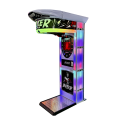 Boxer Champion Boxing Arcade Machine left side view durable commercial boxer machine