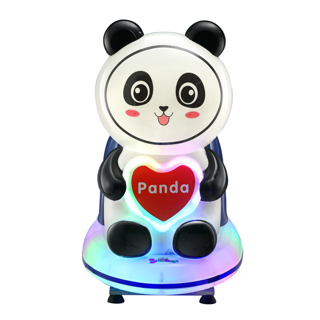 animal kiddie ride machine panda cartoon kiddie ride for kids mall corridor amusement equipment coin operated