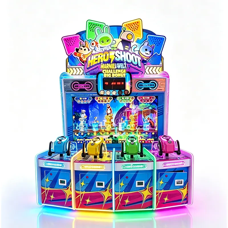 Hero Shoot 4-Player Laser Induction Arcade Shooting Machine Ama Arcade