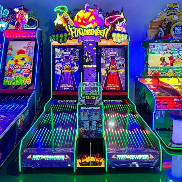 Halloween Bowling Arcade Game Dual Led Lanes AMA ARCADE