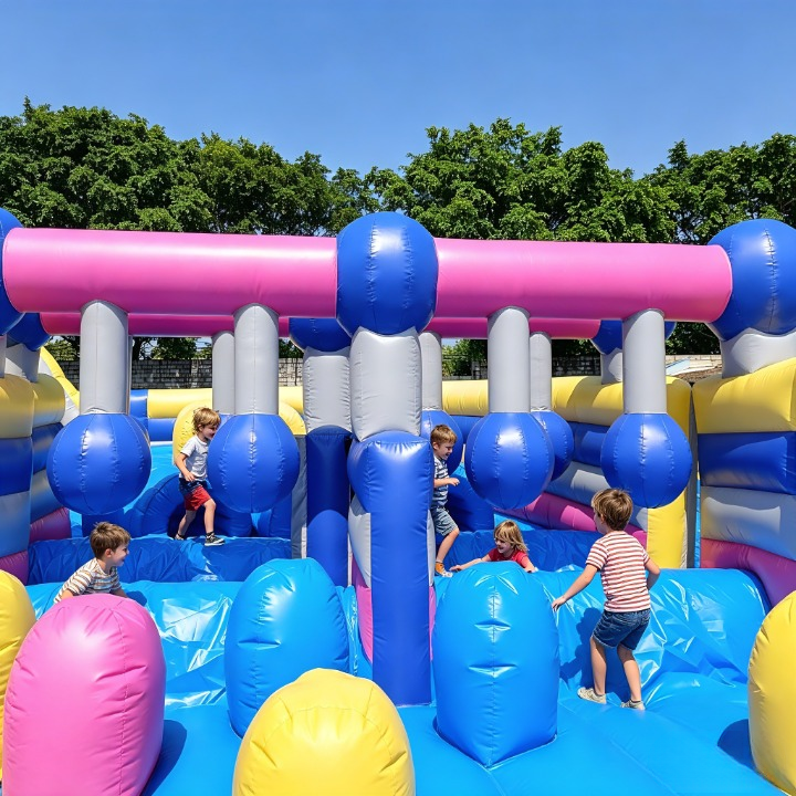 South Africa Gauntlet Inflatable Obstacle Course - Detail View 1