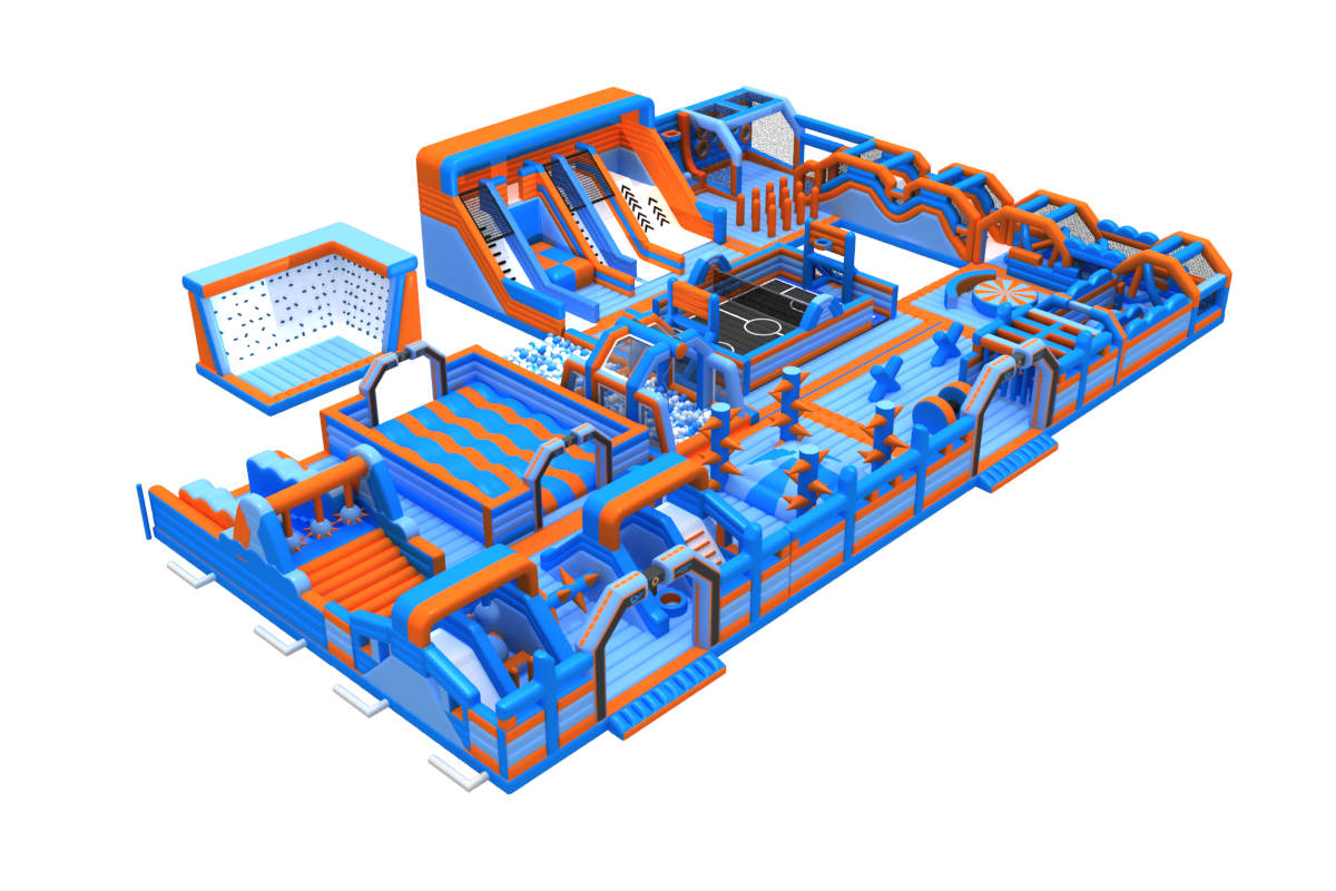 Theme Park - Main giant inflatable adventure park structure design
