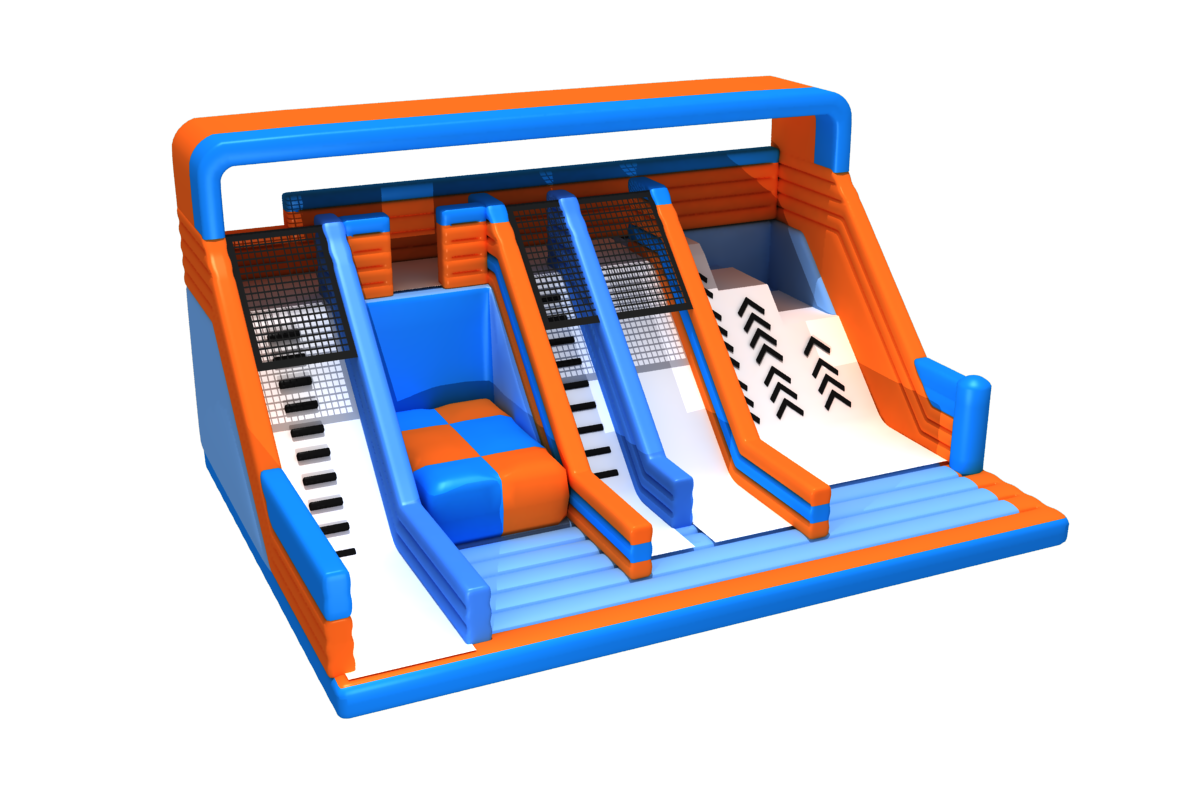 Cool Run Jump Slide - High speed thrill slide with safety landing airbag