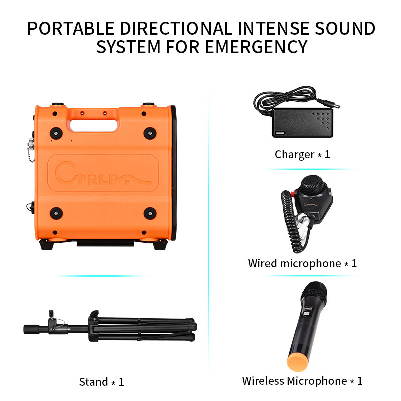 Long Range Acoustic Hailing Device for Emergency Warning, Defense and Security