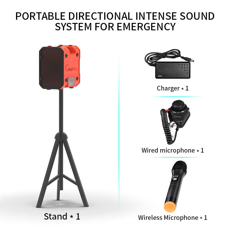 Long Range Acoustic Hailing Device for Emergency Warning, Defense and Security