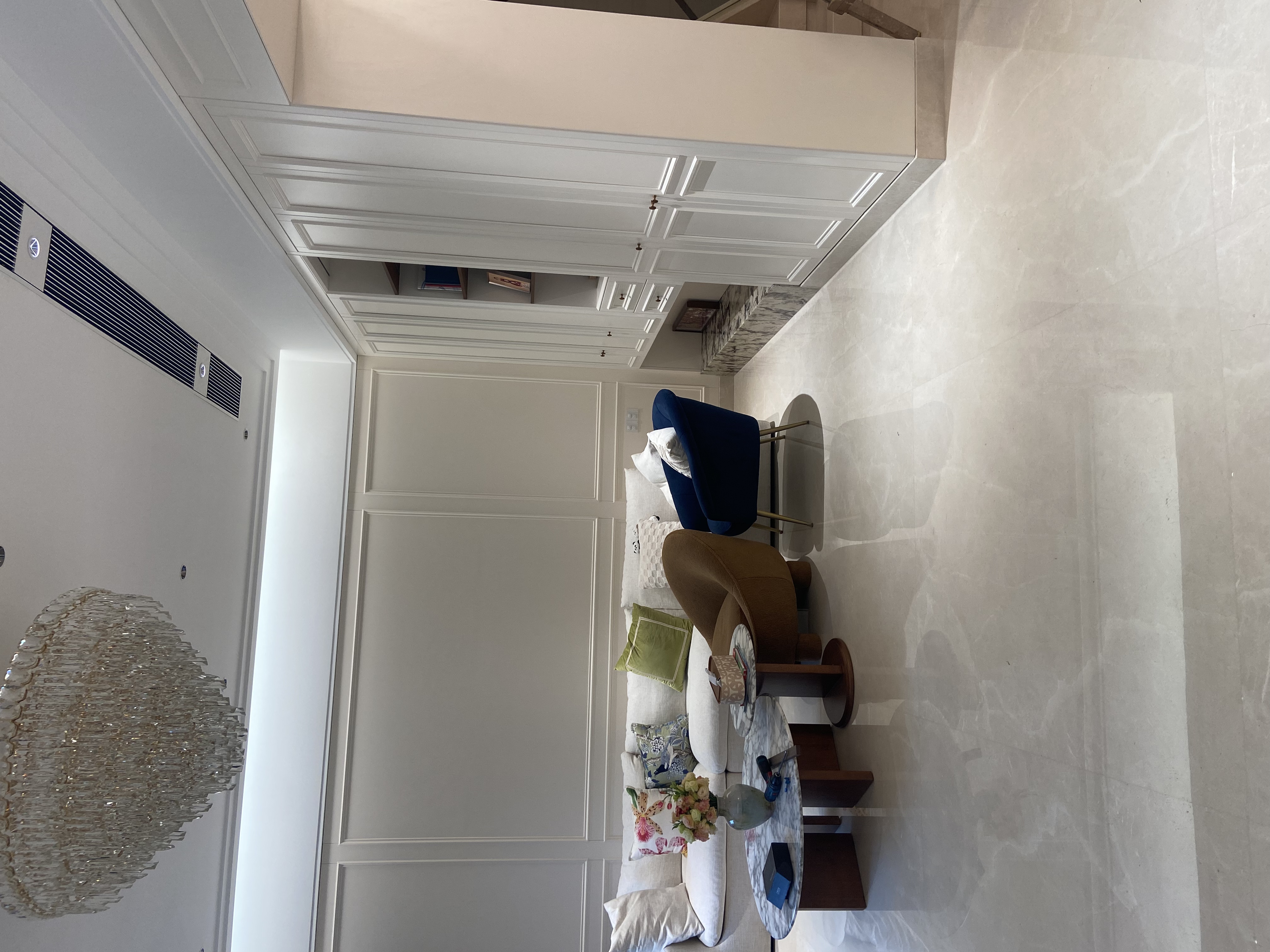 Singapore whole-house custom cabinetry project with kitchen, wardrobe, and living room storage