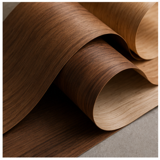 Engineered veneer cabinet finish