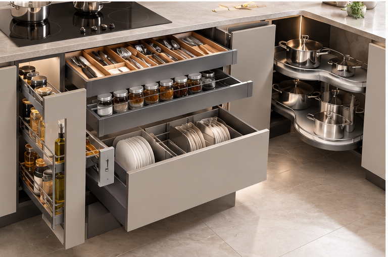Kitchen cabinet accessories