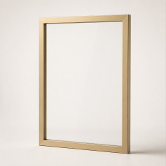 Champagne Aluminium Frame — Glass & Aluminium