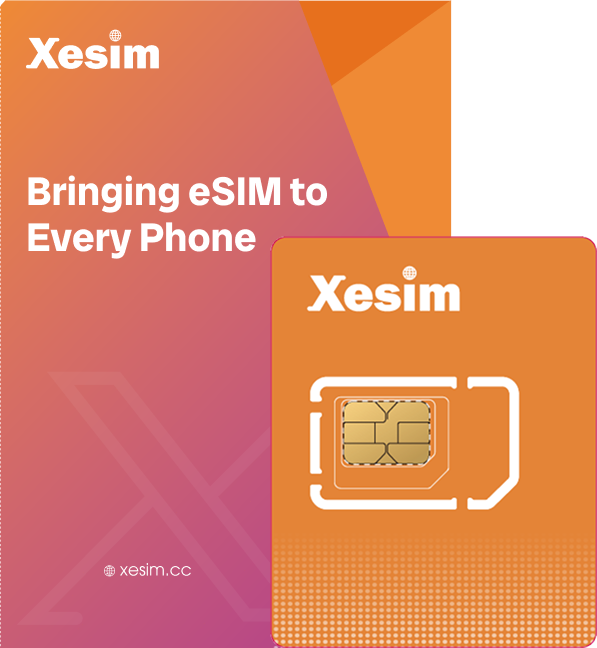 Xesim 实体卡与包装，无版本标签