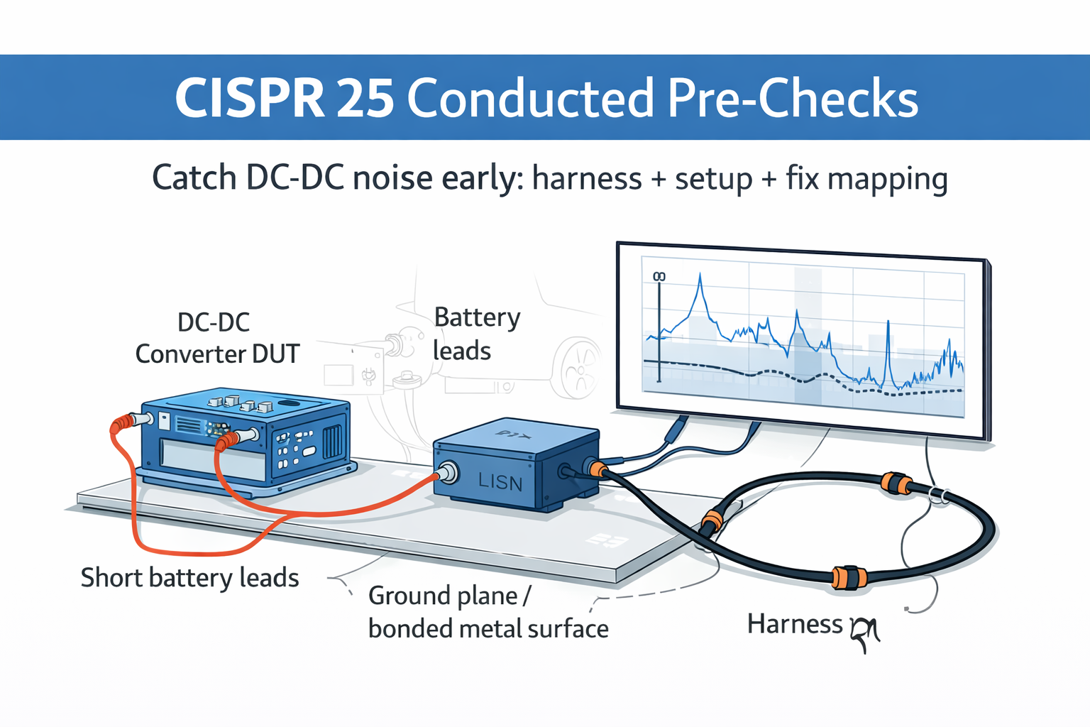 CISPR 25 Conducted Emissions Pre-Check Guide