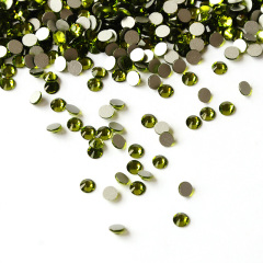 Olive Green Non Hotfix Flatback Rhinestone