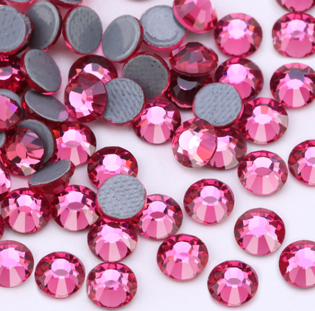 Rose Color Hotfix Rhinestone
