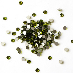 Olive Green Non Hotfix Flatback Rhinestone