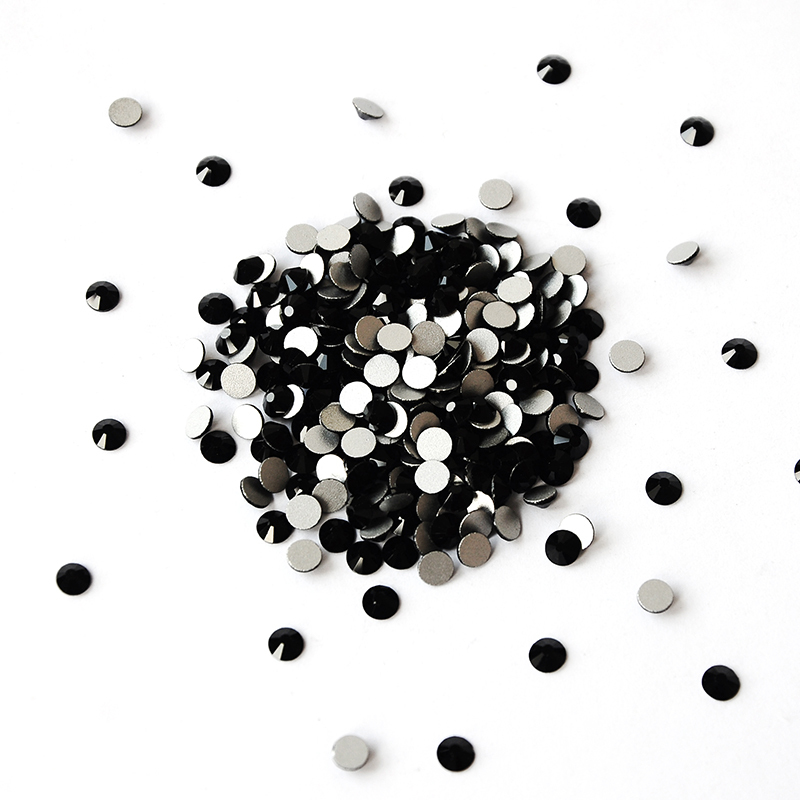Black Non Hotfix Flatback Rhinestone