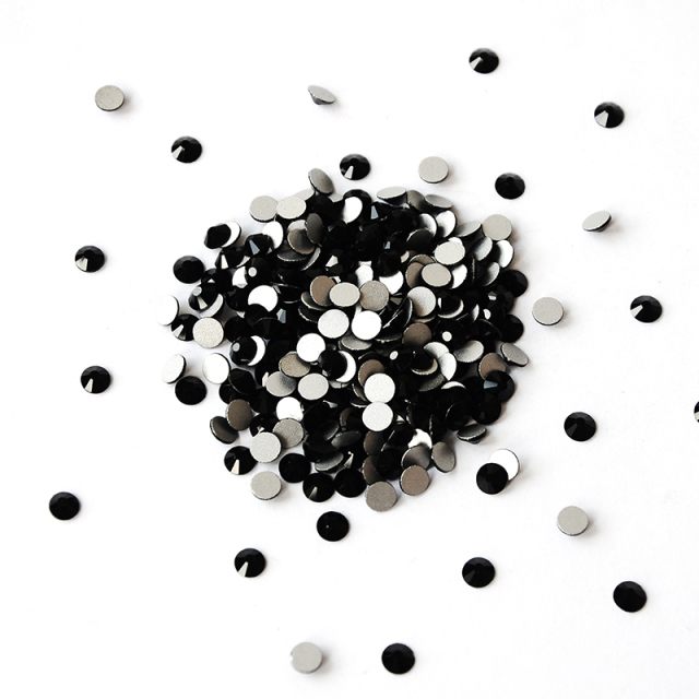 Black Non Hotfix Flatback Rhinestone