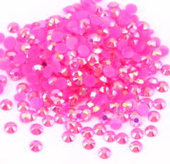 Rose AB Jelly Resin Flatback Rhinestoens
