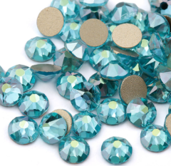 Aquamarine AB Colors SS16 SS20 SS30 (16 Cut Faces) Non Hotfix FlatBack Crystal Rhinestone