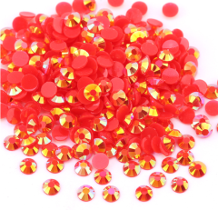 Siam AB Jelly Resin Flatback Rhinestoens