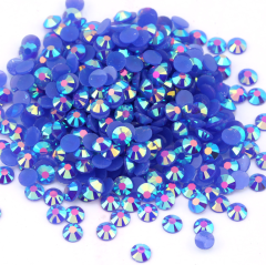 Sapphire AB Jelly Resin Flatback Rhinestoens