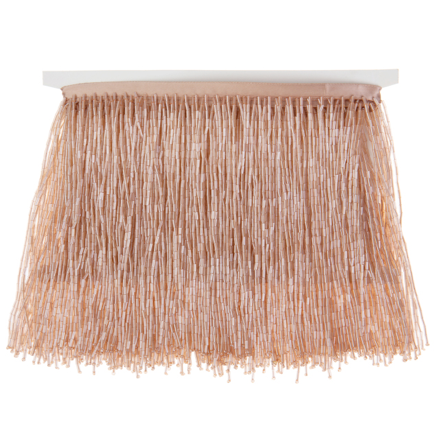 6 Inch 15cm Champagne Beaded Fringe Trim