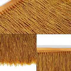 6 Inch 15cm Gold Beaded Fringe Trim