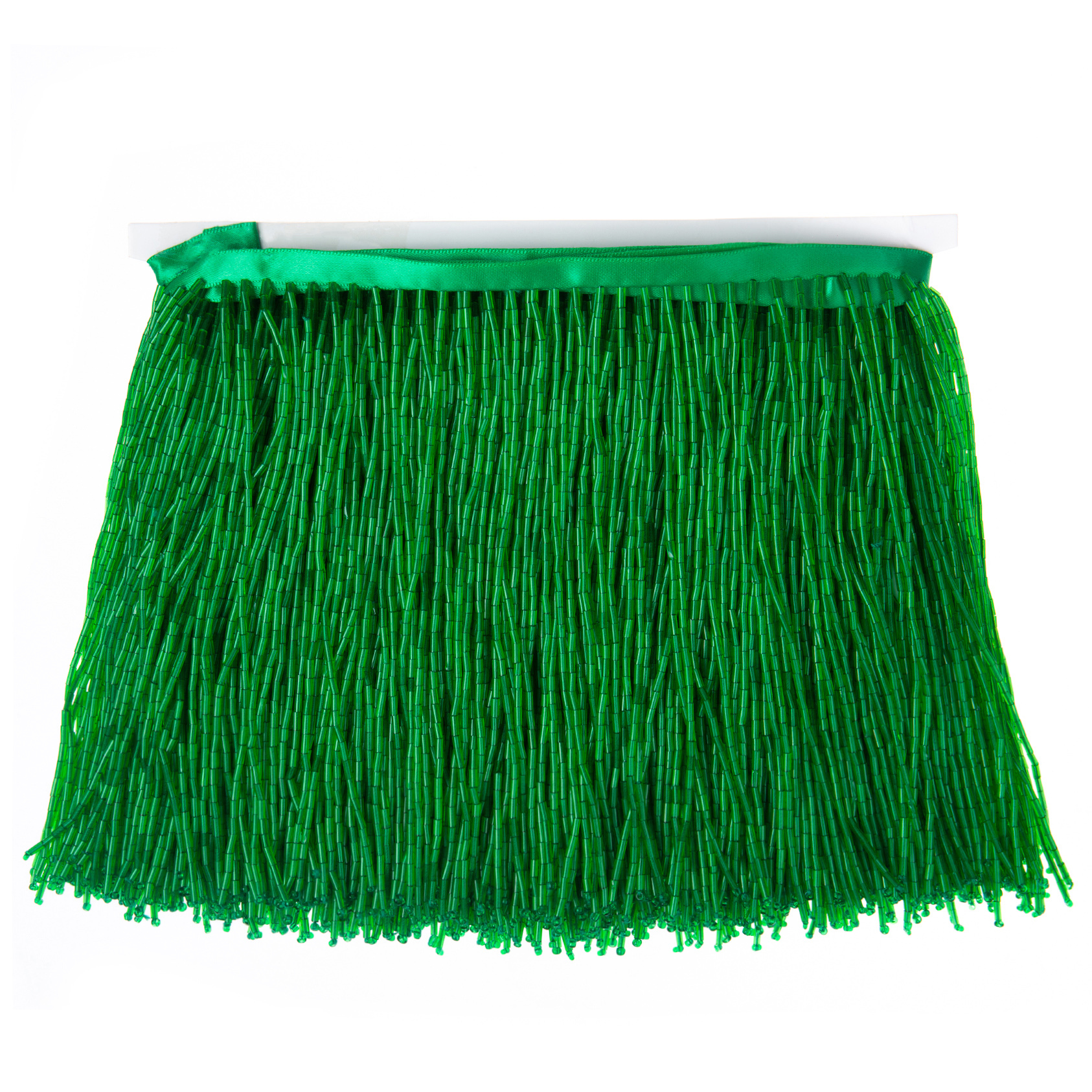 6 Inch 15cm Green Beaded Fringe Trim