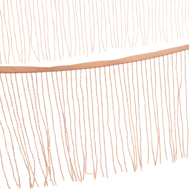 6 Inch 15cm Champagne Beaded Fringe Trim