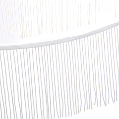 6 Inch 15cm White AB Beaded Fringe Trim