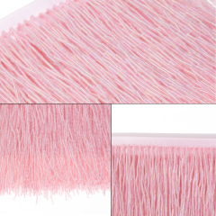6 Inch 15cm Pink Beaded Fringe Trim