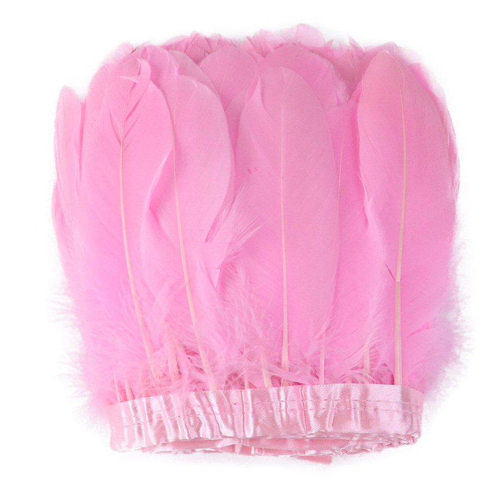 Pink Goose Feathers Trims